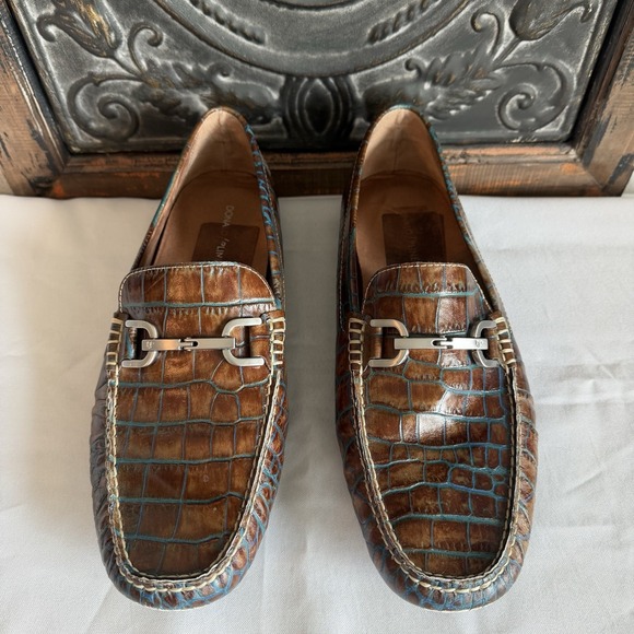 Donald Pliner DACIO Embossed Crocodile Leather Driving  display picture 1